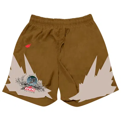 Pre-owned Cactus Jack By Travis Scott Heritage 3m Soccer Short Ii 'brown'