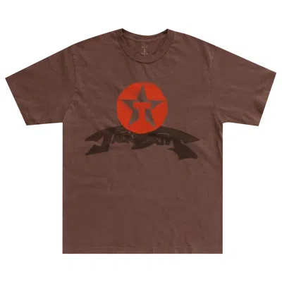 Pre-owned Cactus Jack By Travis Scott Jackboys 2 A1 T-shirt 'brown' | Men's Size L