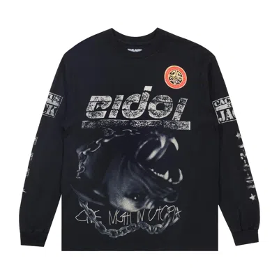 Pre-owned Cactus Jack By Travis Scott Longe Sleeve Tee I 'washed Black' | Men's Size L