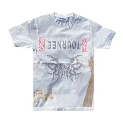 Pre-owned Cactus Jack By Travis Scott Metlife Tournee Tee 'vintage White' | Men's Size L