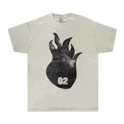 Pre-owned Cactus Jack By Travis Scott O2 Live Flame Head Tee 'off White' | Men's Size L