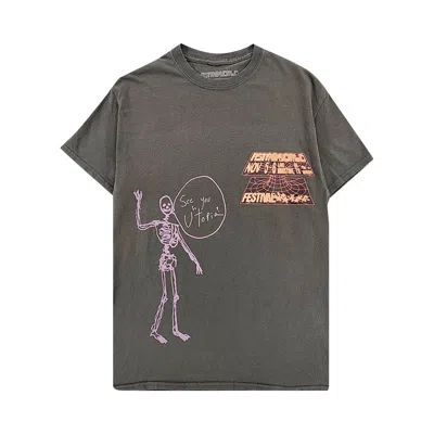 Pre-owned Cactus Jack By Travis Scott Open Your Eyes Tee Iii 'grey'