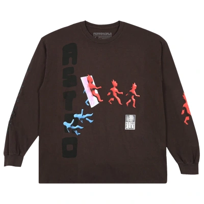 Pre-owned Cactus Jack By Travis Scott Otherside Long-sleeve 'brown'