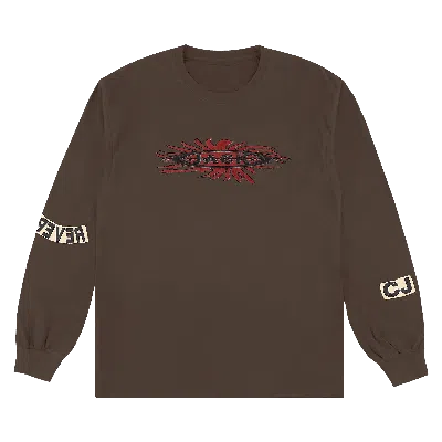Pre-owned Cactus Jack By Travis Scott Reverse Jack Long-sleeve Tee 'brown'