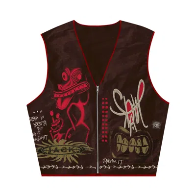 Pre-owned Cactus Jack By Travis Scott Sleep In Reverse Vest 'brown'