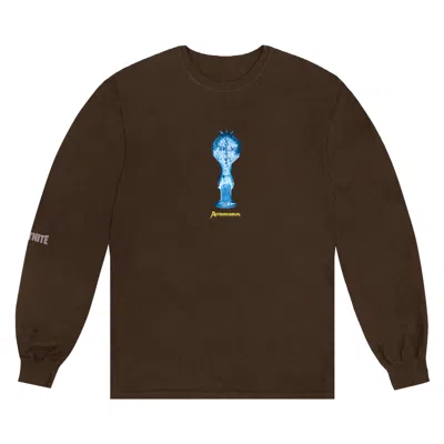 Pre-owned Cactus Jack By Travis Scott T-3500 Beam Long-sleeve T-shirt 'brown'