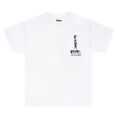 Pre-owned Cactus Jack By Travis Scott Utopia Is In Brooklyn Tour Tee 'white' | Men's Size L