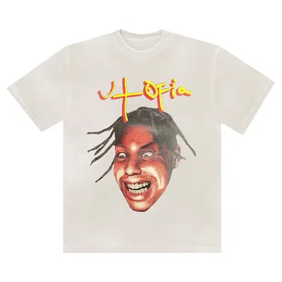 Pre-owned Cactus Jack By Travis Scott Utopia Tee 3 'off White'