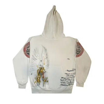 Pre-owned Cactus Jack By Travis Scott Utopia Tour Hoodie 'white'