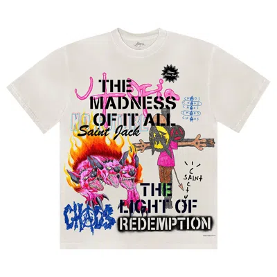 Pre-owned Cactus Jack By Travis Scott Utopia X St Michael Tee 3a 'white'