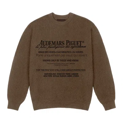 Pre-owned Cactus Jack By Travis Scott X Audemars Piguet Knitted Sweater 'brown' | Men's Size M