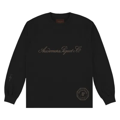 Pre-owned Cactus Jack By Travis Scott X Audemars Piguet Le Brassus Long-sleeve Tee 'black'
