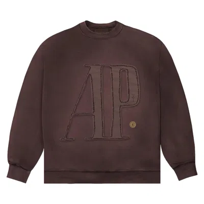 Pre-owned Cactus Jack By Travis Scott X Audemars Piguet Logo Crewneck 'brown'