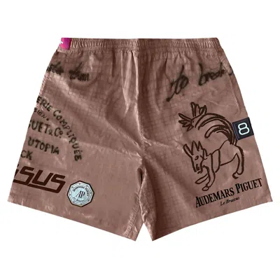Pre-owned Cactus Jack By Travis Scott X Audemars Piguet Shorts 'brown'