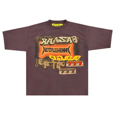 Pre-owned Cactus Jack By Travis Scott X Cactus Plant Flea Market Bazaar Tee 'maroon' | Brown | Men's Size Xl