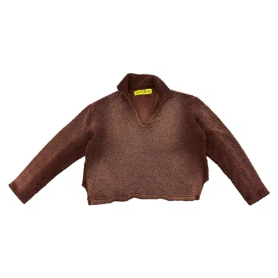 Pre-owned Cactus Jack By Travis Scott X Cactus Plant Flea Market Cowboy Fleece Pullover 'brown'