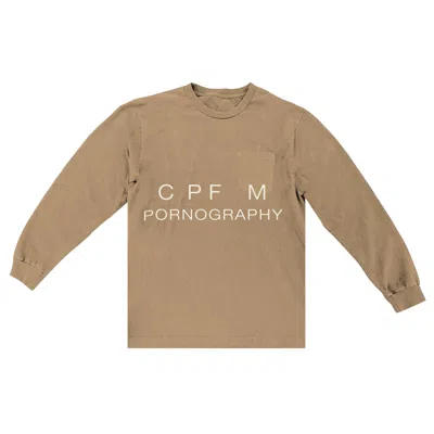 Pre-owned Cactus Jack By Travis Scott X Cpfm Rodeo Track 1 Long-sleeve Tee 'tan' | Men's Size M In Brown