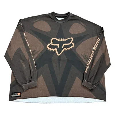 Pre-owned Cactus Jack By Travis Scott X Fox Racing X Complexcon Jersey 'brown' | Men's Size M
