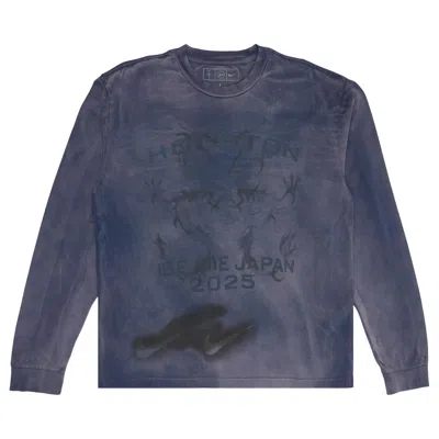 Pre-owned Cactus Jack By Travis Scott X Fragment X Nike Houston To Ise Mie Long-sleeve 'navy' | Blue | Men's S