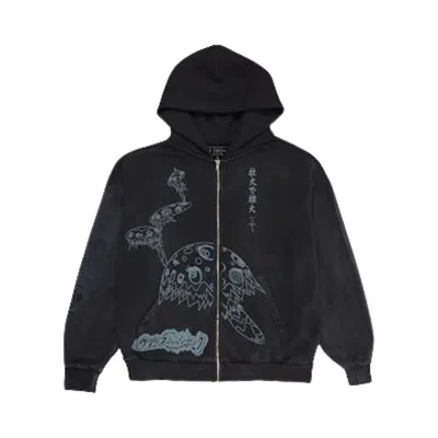 Pre-owned Cactus Jack By Travis Scott X Fragment X Takashi Zip Hoodie 'black' | Men's Size Xl