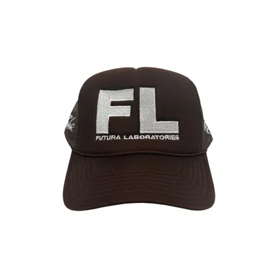 Pre-owned Cactus Jack By Travis Scott X Futura Laboratories Trucker Hat 'brown'