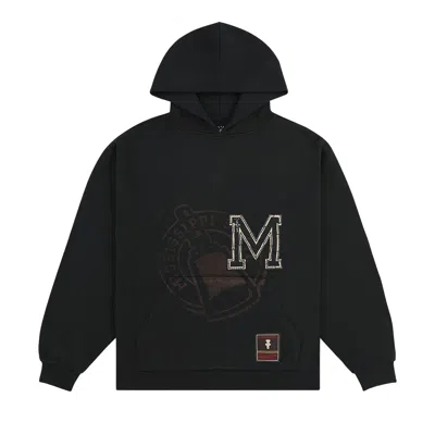 Pre-owned Cactus Jack By Travis Scott X Mitchell & Ness Mississippi State University Hoodie 'black'