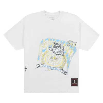 Pre-owned Cactus Jack By Travis Scott X Mitchell & Ness Southern University Handdrawn Tee 'white' | Men's Size