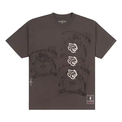 Pre-owned Cactus Jack By Travis Scott X Mitchell & Ness Southern University Seal Tee 'brown' | Men's Size Xxl