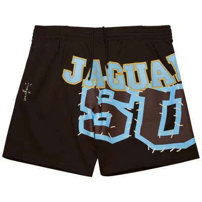 Pre-owned Cactus Jack By Travis Scott X Mitchell & Ness Southern University Shorts 'brown'