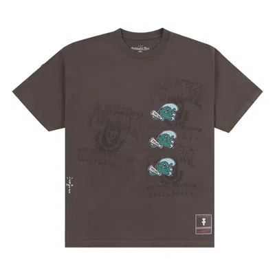 Pre-owned Cactus Jack By Travis Scott X Mitchell & Ness Tulane University Seal Tee 'brown' | Men's Size L