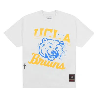 Pre-owned Cactus Jack By Travis Scott X Mitchell & Ness University Of California, Los Angeles Handdrawn Tee 'w In White