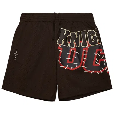 Pre-owned Cactus Jack By Travis Scott X Mitchell & Ness University Of Central Florida Shorts 'brown' | Men's S