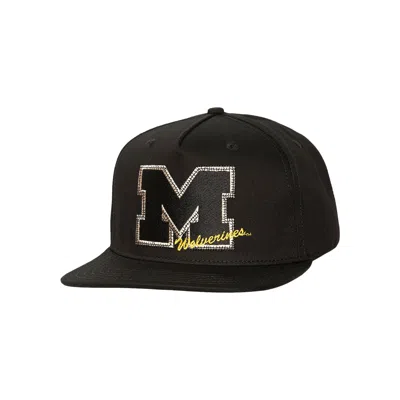 Pre-owned Cactus Jack By Travis Scott X Mitchell & Ness University Of Michigan Hoodie 'black'