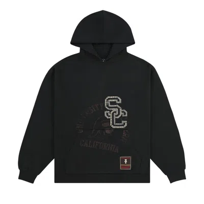 Pre-owned Cactus Jack By Travis Scott X Mitchell & Ness University Of Southern California Hoodie 'black'