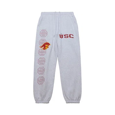 Pre-owned Cactus Jack By Travis Scott X Mitchell & Ness University Of Southern California Sweatpants 'grey Hea