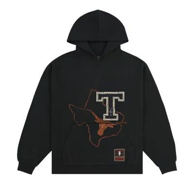 Pre-owned Cactus Jack By Travis Scott X Mitchell & Ness University Of Texas Hoodie 'black'