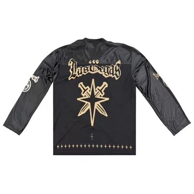Pre-owned Cactus Jack By Travis Scott X Nhl X Las Vegas Knights Jersey 'black' | Men's Size M
