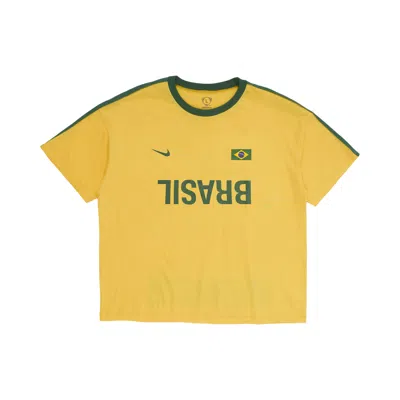 Pre-owned Cactus Jack By Travis Scott X Nike Brasil Total 90 Tee 'yellow' | Men's Size M