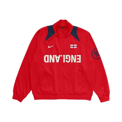 Pre-owned Cactus Jack By Travis Scott X Nike England Total 90 Anthem Jacket 'red' | Men's Size L
