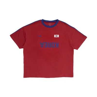 Pre-owned Cactus Jack By Travis Scott X Nike Korea Total 90 Tee 'red' | Men's Size Xxl