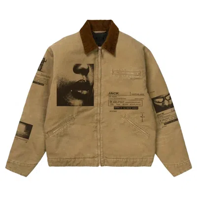 Pre-owned Cactus Jack By Travis Scott X Playstation System Work Jacket 'tan' | Men's Size L