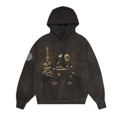 Pre-owned Cactus Jack By Travis Scott X Takashi Murakami Hollow Hoodie 'brown' | Men's Size L