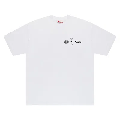 Pre-owned Cactus Jack By Travis Scott X Virgil Abloh X Arch Invitational Tee 'white' | Men's Size L