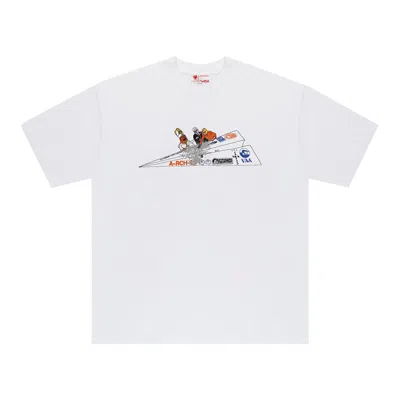 Pre-owned Cactus Jack By Travis Scott X Virgil Abloh X Arch Paper Plane Tee 'white' | Men's Size L
