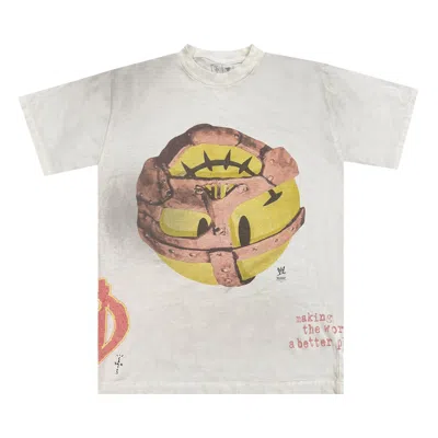 Pre-owned Cactus Jack By Travis Scott X Wwe Mankind Tee 'white'