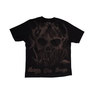 Pre-owned Cactus Jack By Travis Scott X Wwe Sage The Stage T-shirt 'black' | Men's Size L