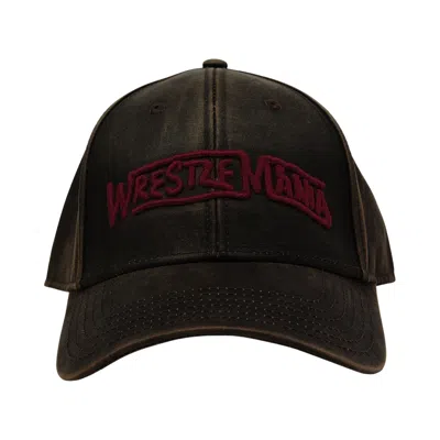Pre-owned Cactus Jack By Travis Scott X Wwe Wrestlemania Adjustable Hat 'black' | Men's Size Onesize