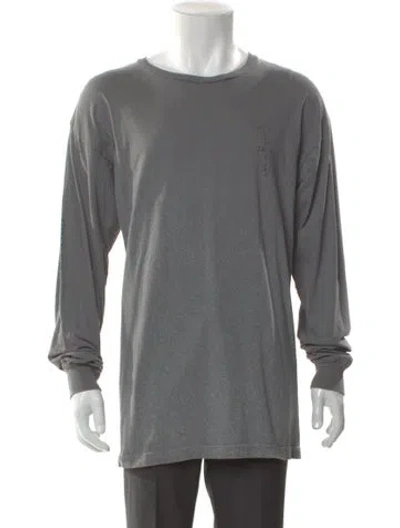 Pre-owned Cactus Jack Crew Neck Long Sleeve T-shirt In Gray