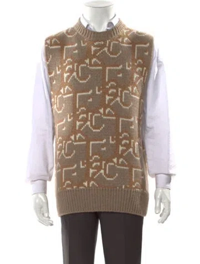 Pre-owned Cactus Jack Dior 2022 Cashmere Sweater Vest In Brown