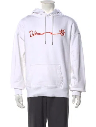 Pre-owned Cactus Jack Dior 2022 Graphic Print Hoodie In White